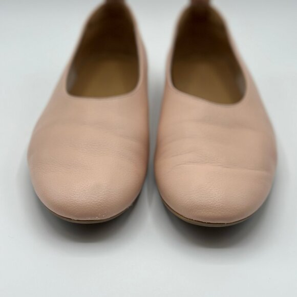 Everlane Women's The Day Glove Leather Ballet Flats In Pale Pink Size 8 - Picture 4 of 9